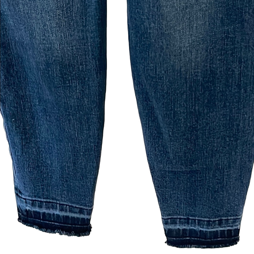 Spanx Distressed Pull On Stretch Denim Legging Jeans Medium Wash Size Small - Picture 8 of 15